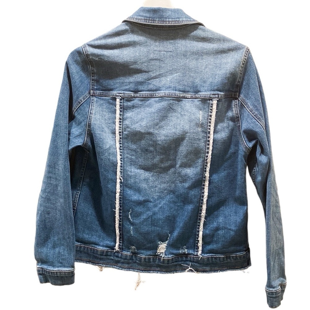 Just USA distressed denim jacket - Picture 3 of 4